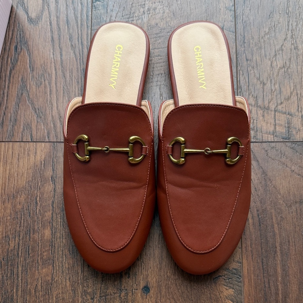 Classic Brown Mule with Horsebit Detail - Picture 11 of 13
